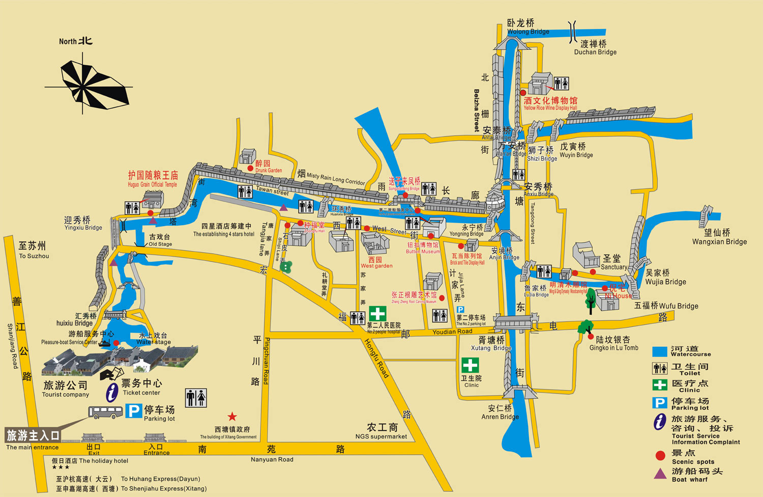 西塘地图